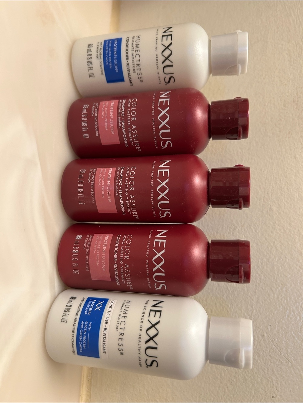 Bundle of 5: Nexxus Color Assure & Humectress Shampoo + Conditioner, 3floz each - Picture 2 of 5